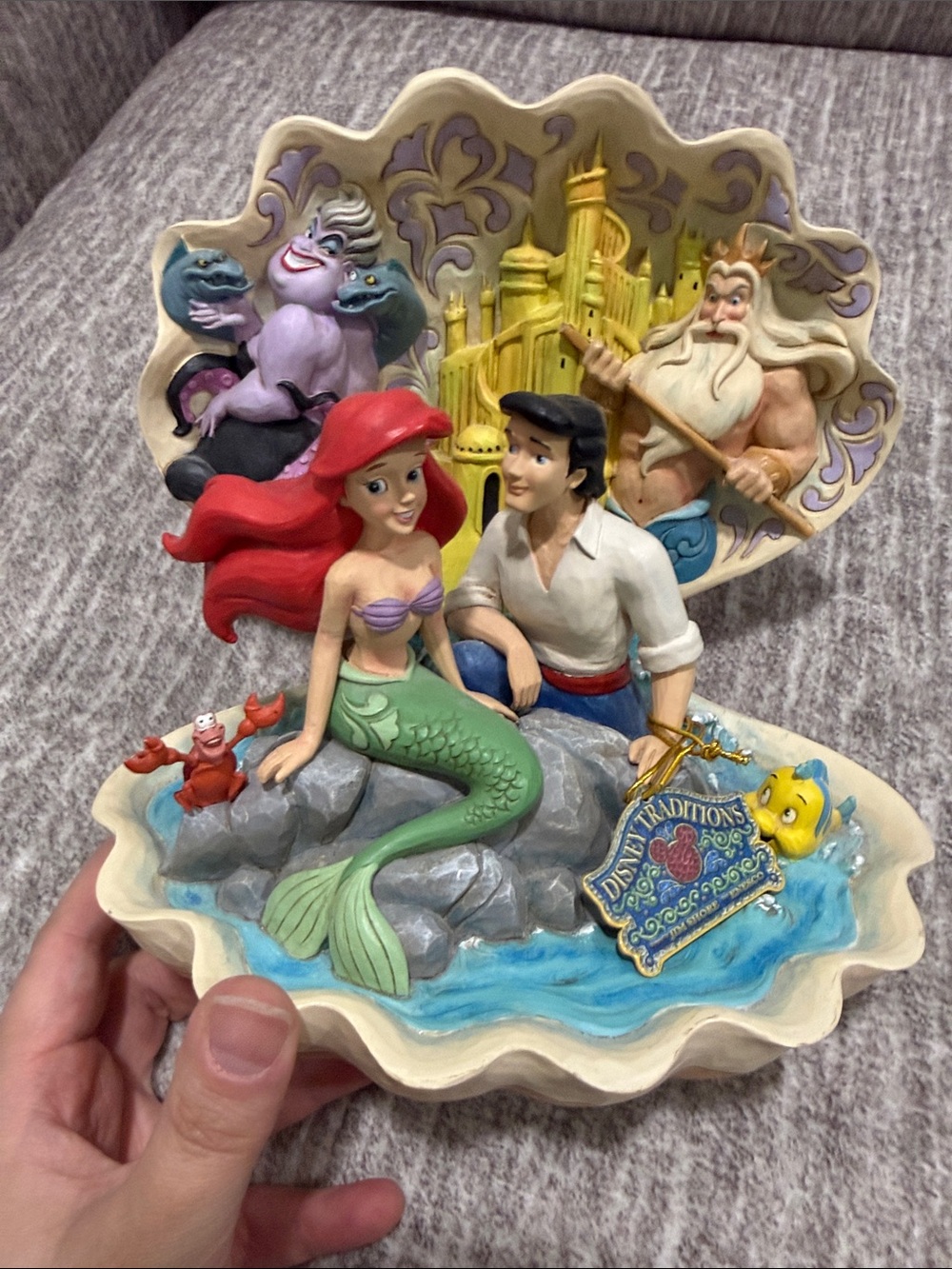 The Little Mermaid Figurine Display - Red, Green, Purple Accent